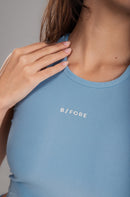 Top cropped flow Azul Sky