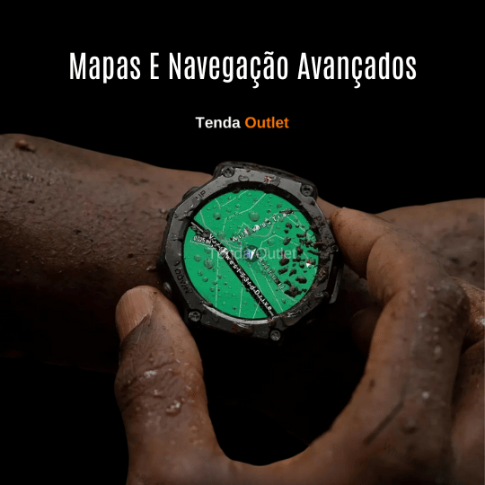 Smartwatch H Nave PRO - GPS Integrado SINC. STRAVA + Pulseira de Brinde