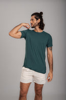 T-Shirt Tech Masculina Verde Escura