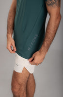 T-Shirt Tech Masculina Verde Escura