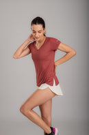 T-Shirt Energy Feminina Cappuccino