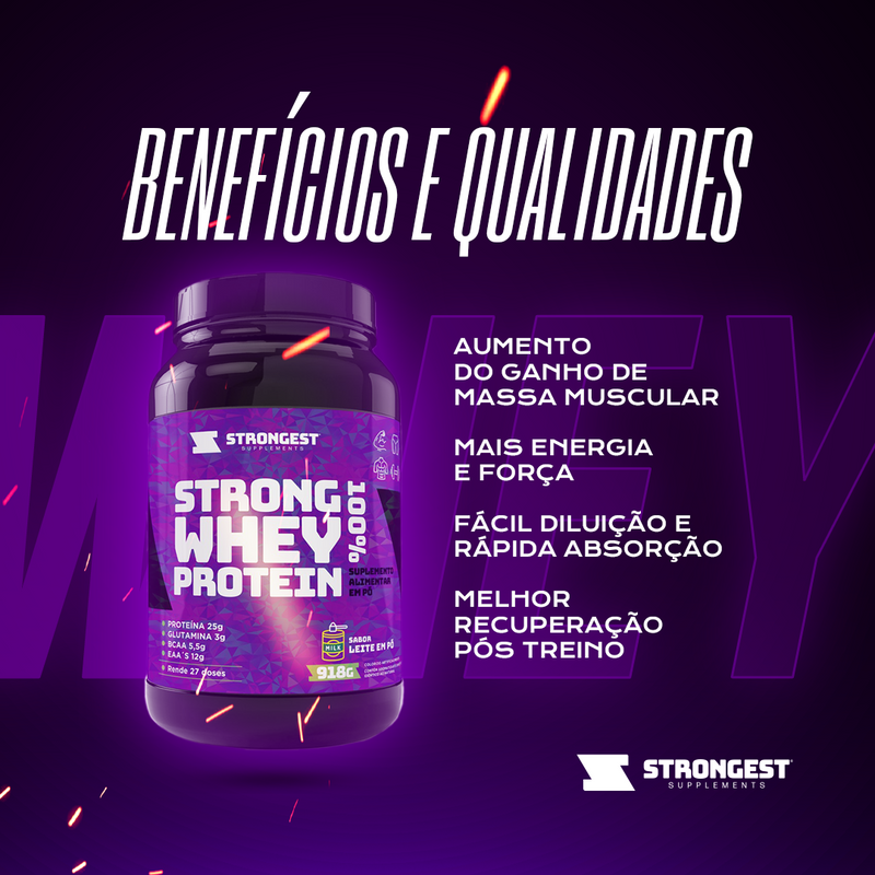 Kit Strong Whey + Creatina