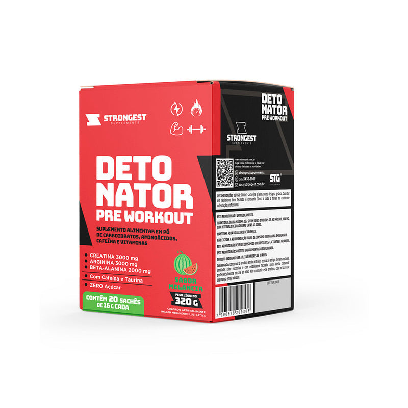 Pré Treino Detonator Caixa 20 Sachês