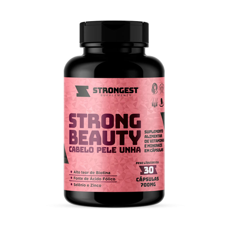 Strong Beauty Cabelo Pele Unha 30 Caps